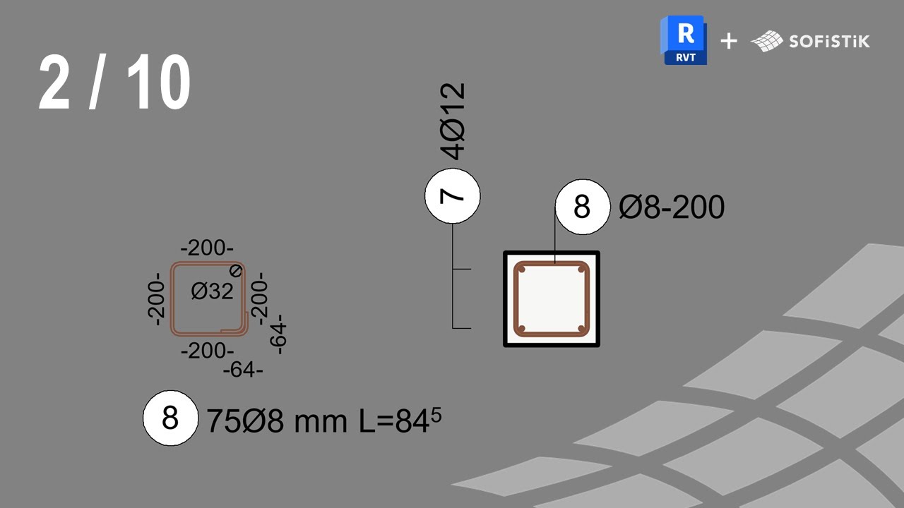 Revit + SOFiSTiK Armatures 2/10 - Annotation + Représentation