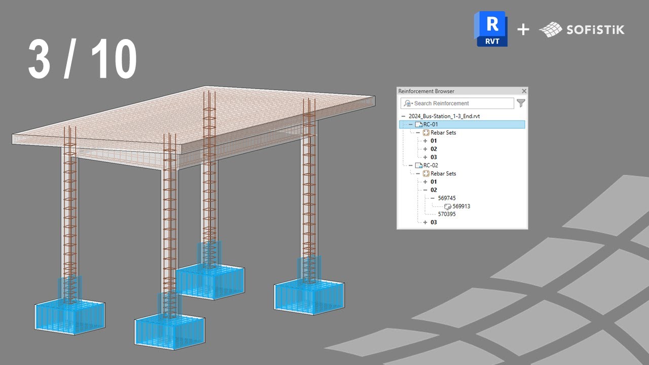 Revit + SOFiSTiK Armatures 3/10 - Assignation+ Numération