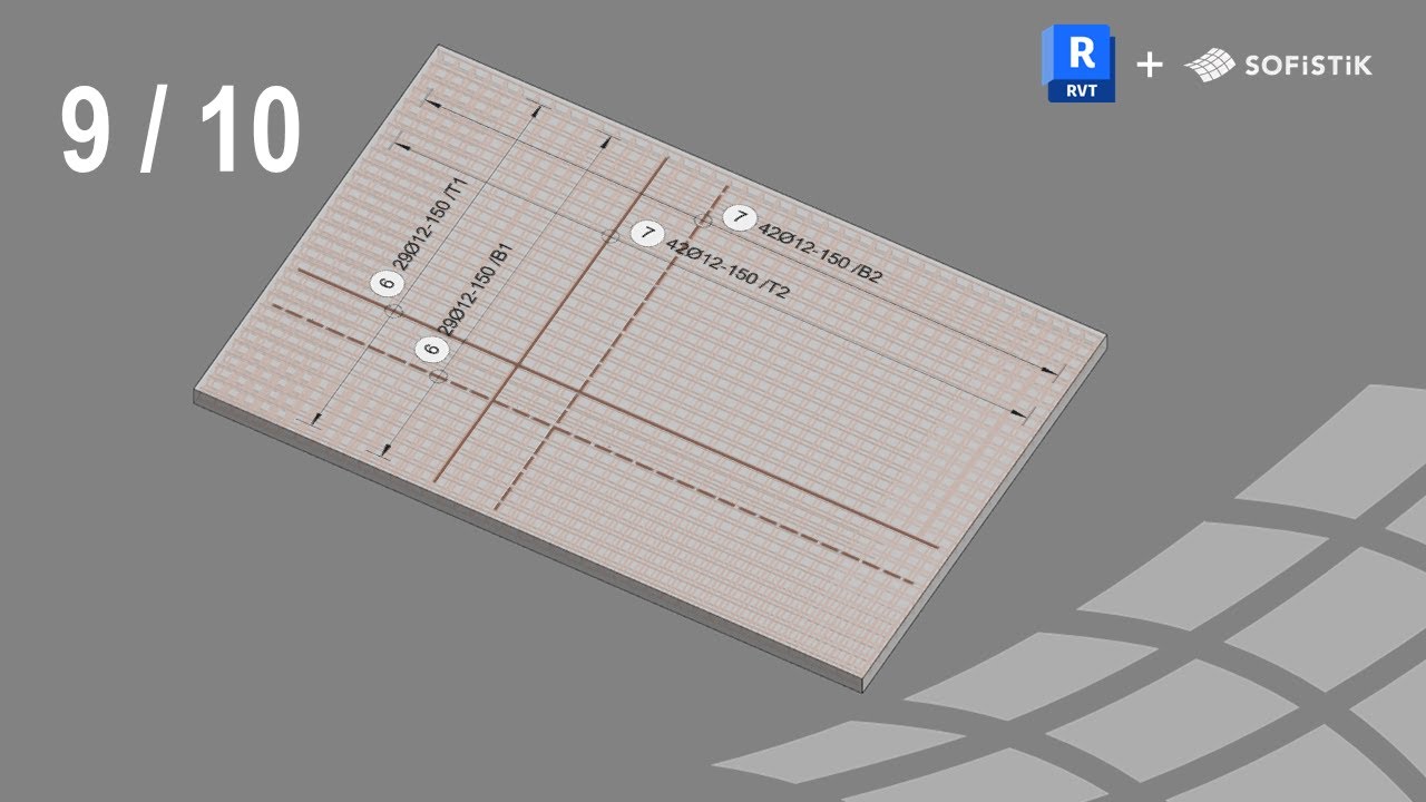 Revit + SOFiSTiK Armatures 9/10 - Annotation pour surfaces